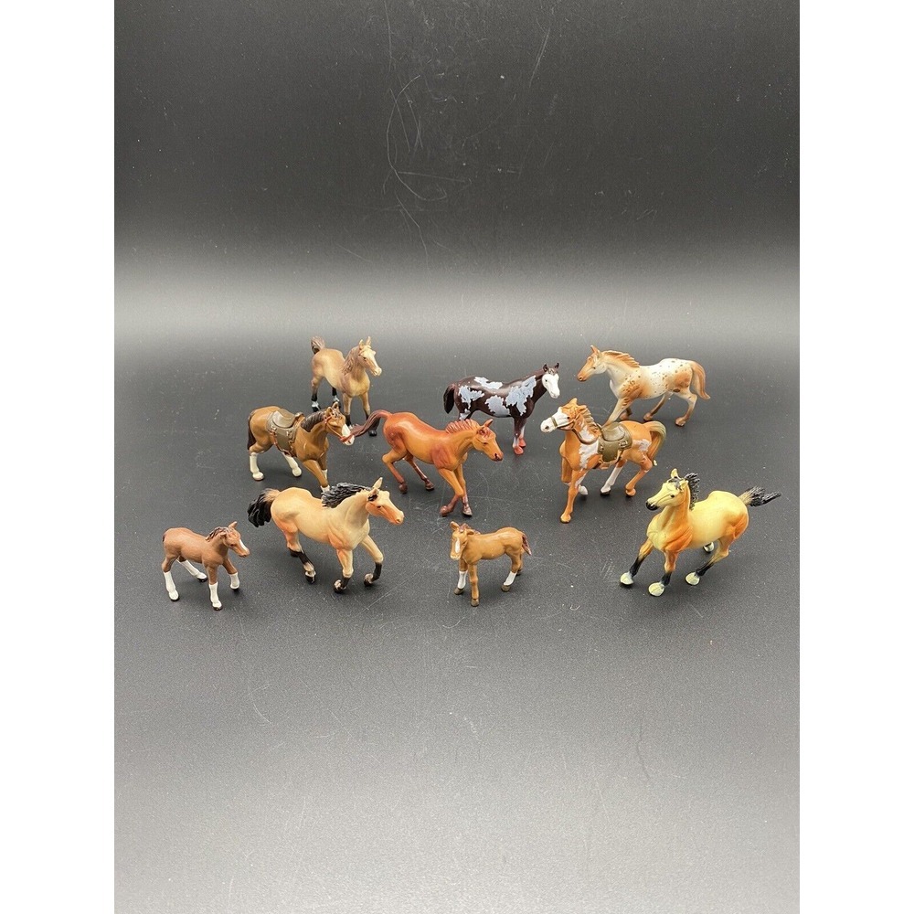 Lot of Popak‎ New Ray Horses 8 horses 2 Ponies